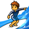 Person Surfing emoji on Emojidex